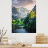 Morning Light Through the Canyon Poster (Keuken)