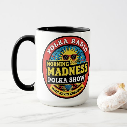 Morning Madness Polka Show Mug (Avec donut)