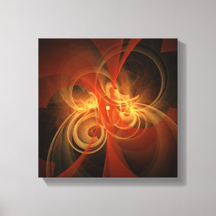 Morning Magic Abstract Art Black en White Canvas Afdruk