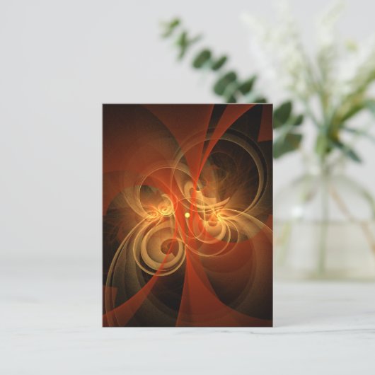 Morning Magic Abstract Art Briefkaart (Staand voorkant)