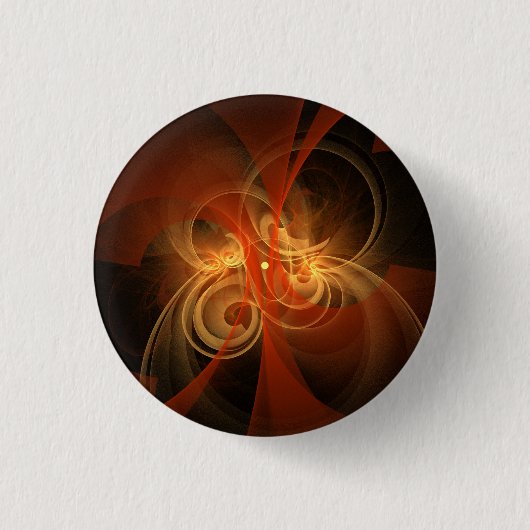 Morning Magic Abstract Art Button (rond) (Voorkant)