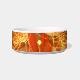 Morning Magic Abstract Art Cat Bowl Voerbakje
