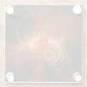 Morning Magic Abstract Art Glazen Onderzetter (Achterkant)