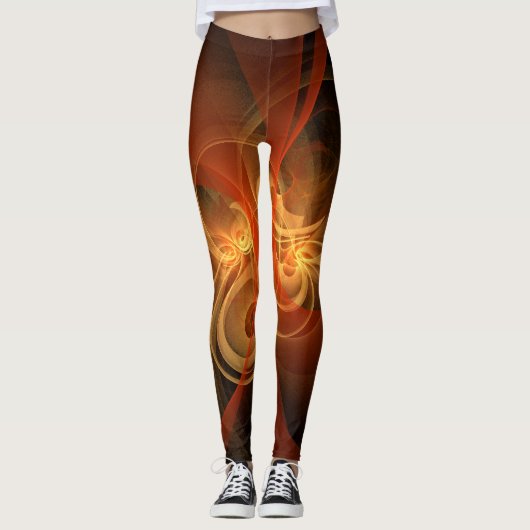 Morning Magic Abstract Art Leggings (Voorkant)