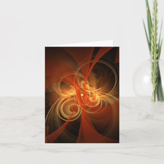 Morning Magic Abstract Art Note Card Kaart (Voorkant)