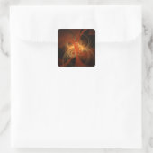 Morning Magic Abstract Art Square Sticker (Tas)