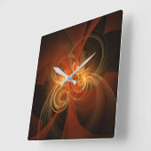 Morning Magic Abstract Art Square Vierkante Klok (Hoek)