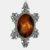 Morning Magic Abstract Art Tin Sneeuwvlok Ornament (Links)