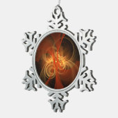 Morning Magic Abstract Art Tin Sneeuwvlok Ornament (Rechts)