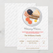 Morning Manna Fellowship Breakfast Invitation Kaart (Voorkant / Achterkant)