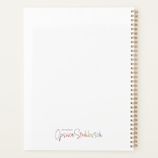 Morning Mint planner (Achterkant)