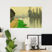 Morning Mist at Andelys - Poster de Felix Vallotto (Bureau à domicile)