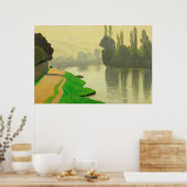 Morning Mist at Andelys - Poster de Felix Vallotto (Cuisine)