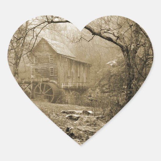 Morning Mist Hart Sticker (Voorkant)