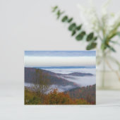 Morning mist on the mountains briefkaart (Staand voorkant)