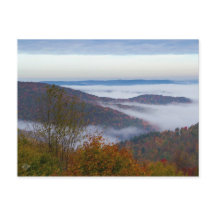 Morning mist on the mountains