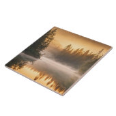 Morning Mist op de rivier in de Pines Tegeltje (Zijkant)