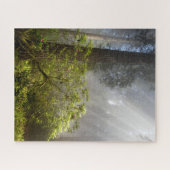 Morning Mist op Rhododendron Legpuzzel (Horizontaal)