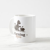 Morning Mom – Cute Cat Coffee Mug for Cat Lovers (Devant gauche)