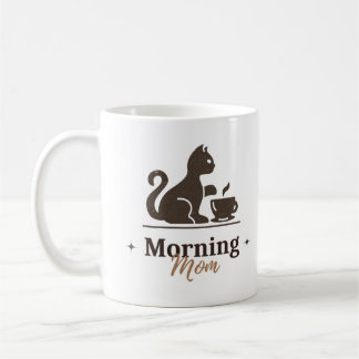 Morning Mom – Cute Cat Coffee Mug for Cat Lovers Koffiemok