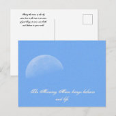 Morning Moon Briefkaart (Voorkant / Achterkant)