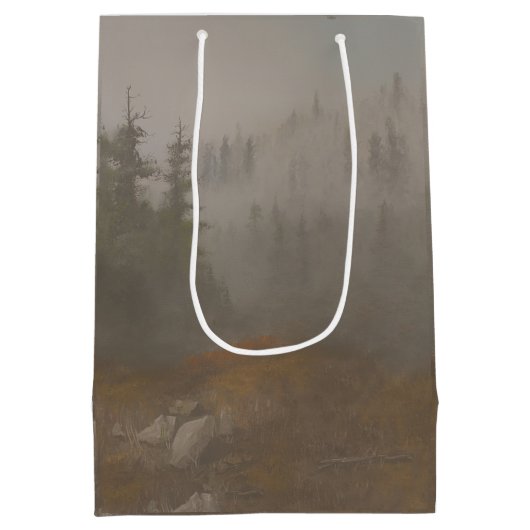 "Morning Mountain" Medium Cadeauzakje (Achterkant)