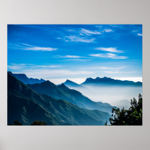 Morning Mountains Mist Landschap Poster