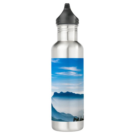 Morning Mountains Mist Landschap Waterfles (Rechts)