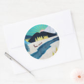 Morning Musher Ronde Sticker (Envelop)