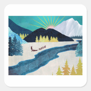 Morning Musher Vierkante Sticker