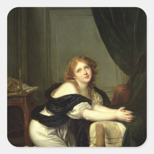 Morning Prayer Vierkante Sticker (Voorkant)