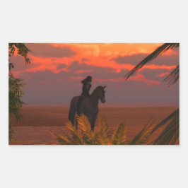 Morning Ride Rechthoekige Sticker