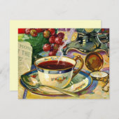 Morning Routine Retirement Invitations Nog LIfe Kaart (Voorkant / Achterkant)