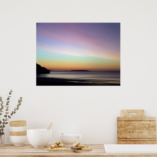 Morning Sky bij Zingend Beach Poster (Keuken)