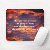 Morning Sky Psalm 19:1 Inspirerend Muismat (Met muis)
