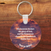Morning Sky Psalm 19:1 Inspirerend Sleutelhanger (Voorkant)