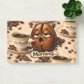Morning, sleepy coffee bean funny relatable post post-it® notes (Kantoor)