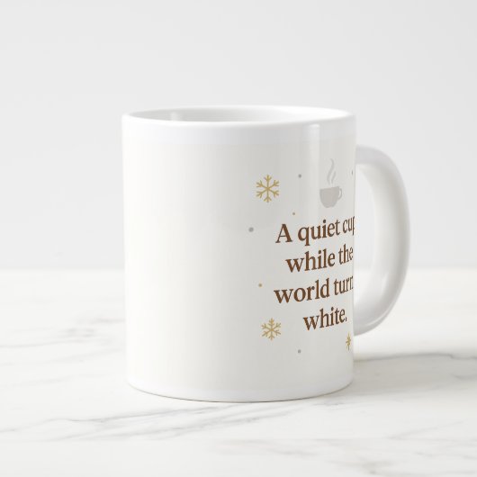 Morning Snowfall | A Quiet Cup | Winter Mug (Devant droit)