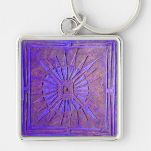 MORNING STAR, blauw paarse Sleutelhanger