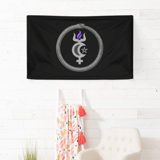 Morning Star Wicca Sigil Banner (Insitu)
