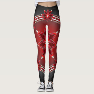 Morning Stars (rood) Leggings