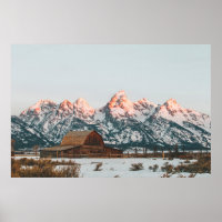 Morning Sunrise Cabin in Grand Teton National Park