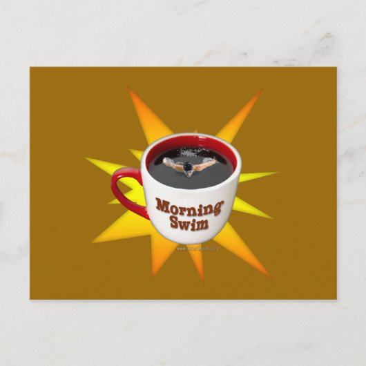 Morning Swim... Briefkaart (Voorkant)