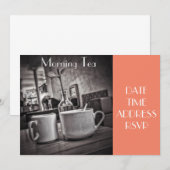 Morning Tea cafe party Kaart (Voorkant / Achterkant)