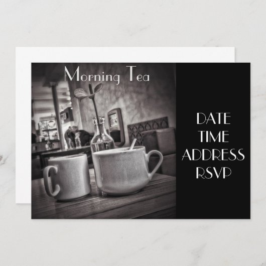 Morning Tea cafe party Kaart (Voorkant / Achterkant)