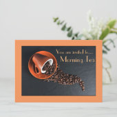 Morning Tea koffiecafé Kaart (Staand voorkant)