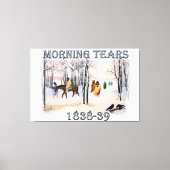 Morning Tears toont de Cherokee Trail van 1838-39 Canvas Afdruk (Voorkant)