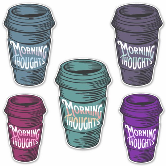 Morning Thoughts Sticker (Devant)