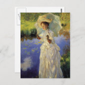 Morning Walk van John Singer Sargent Briefkaart (Voorkant / Achterkant)