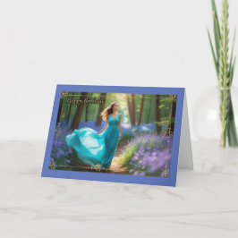 Morning Walk Verjaardag Kaart van de vrouw